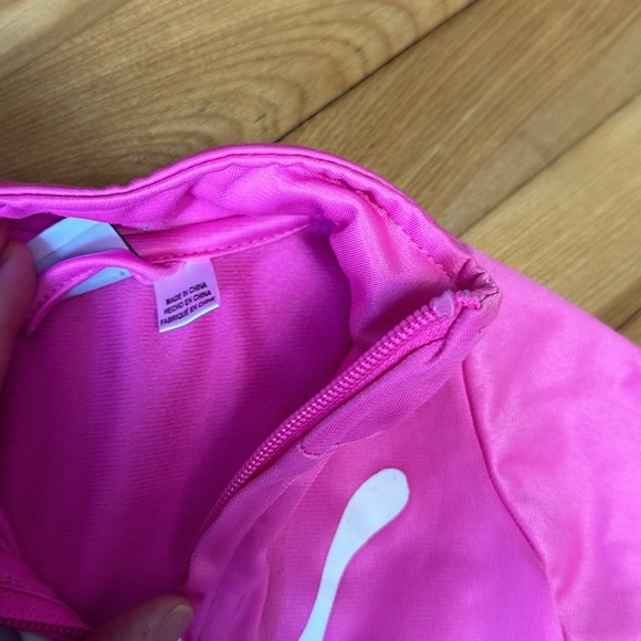 Baby Girl Puma Zip up Sweater Pink Size 12 Months - Picture 3 of 7